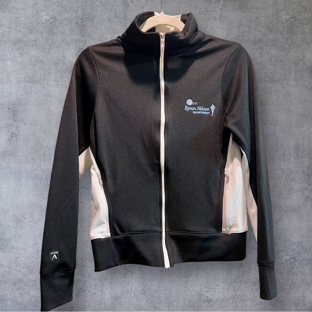 Antigua Black and White Bomber Jacket